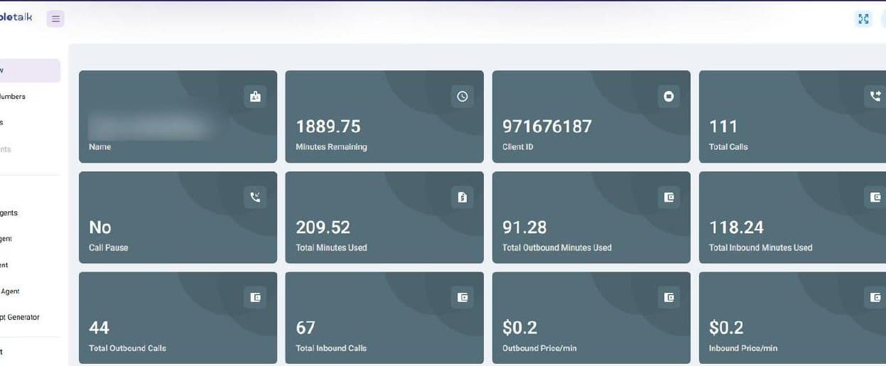 AI Voice Calling Dashboard